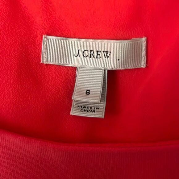 J Crew Women's Coral Pink Sleeveless Side Zip Sheath Dress - Picture 11 of 12